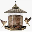 Metal Hanging Bird Feeder with Rain Shelter | Ideal for Outdoor Use