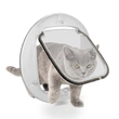 Round Transparent Cat Door | Fits Glass, Thin Doors, and Screens