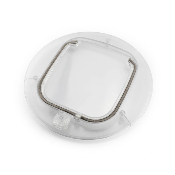 Round Transparent Cat Door | Fits Glass, Thin Doors, and Screens
