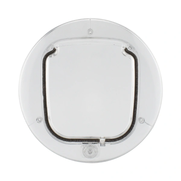 Round Transparent Cat Door | Fits Glass, Thin Doors, and Screens