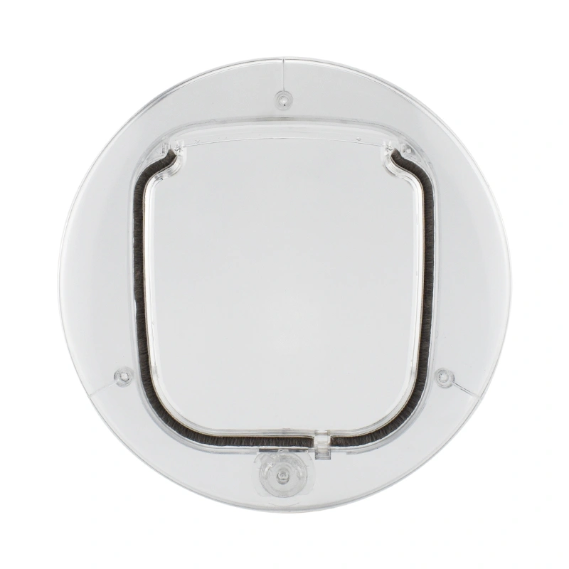 Round Transparent Cat Door | Fits Glass, Thin Doors, and Screens