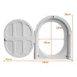 Stylish Arched Cat Door with Button Lock – Modern Design Pet Entry