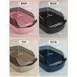 Open-Top Cat Litter Tray with Size & Height Options | Multi-Color Plastic Litter Box
