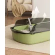 Open-Top Cat Litter Tray with Size & Height Options | Multi-Color Plastic Litter Box