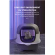 Smart Enclosed Cat Litter Box with UVC Disinfection & Deodorizer – Large Capacity