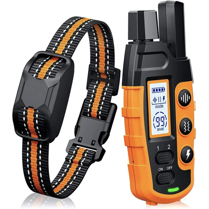 Rechargeable Anti-Bark Dog Training Collar with Remote – Sound, Vibration & Safe Shock, Waterproof