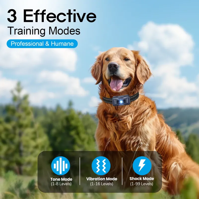 Remote-Controlled Bark Stopper Collar for Dogs | Adjustable, Waterproof & Safe Correction Modes