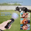 Handheld Ultrasonic Dog Training Device | No-Collar Bark Control with Beep & Flashlight