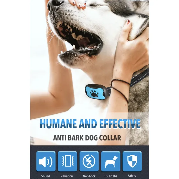 Remote Dog Training Collar | No Shock, Only Beep & Vibration | Safe & Humane Bark Control