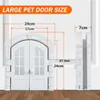 Elegant Double Door Cat Flap – Decorative Plastic Cat Door for Home