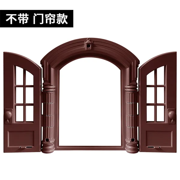 Elegant Double Door Cat Flap – Decorative Plastic Cat Door for Home