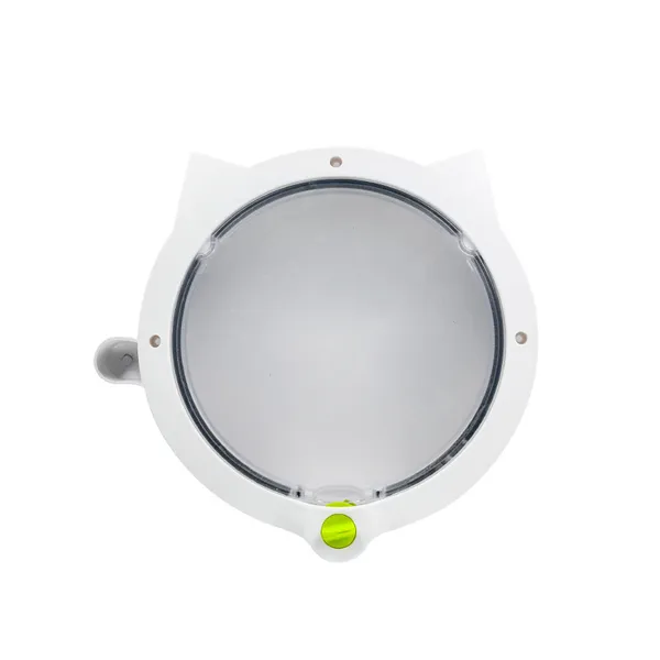 Cute Round Cat Door with Cat Head Design – Stylish Plastic Flap for Indoor Use