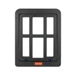 Stylish Grid Cat Door for Window Screens – Durable & Decorative Plastic Design