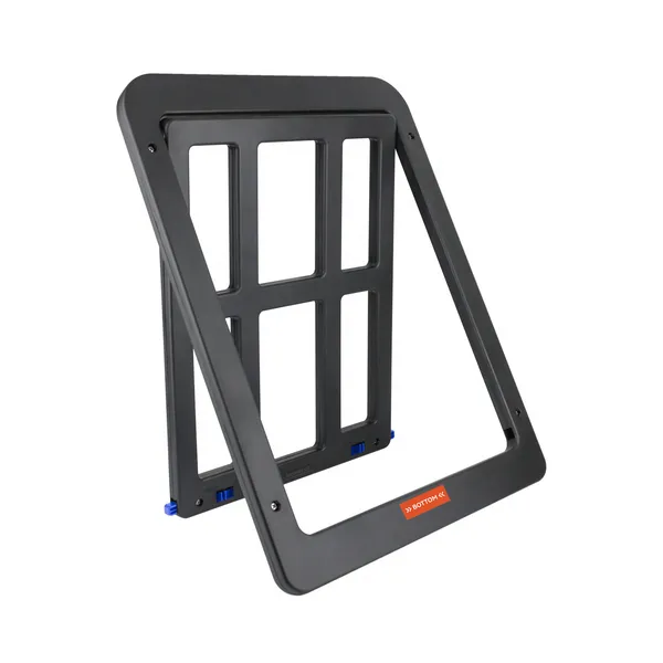 Stylish Grid Cat Door for Window Screens – Durable & Decorative Plastic Design