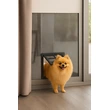 Stylish Grid Cat Door for Window Screens – Durable & Decorative Plastic Design