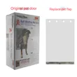 Clear Replacement Pet Door Panel for Designev Series – PVC Flap in Multiple Sizes
