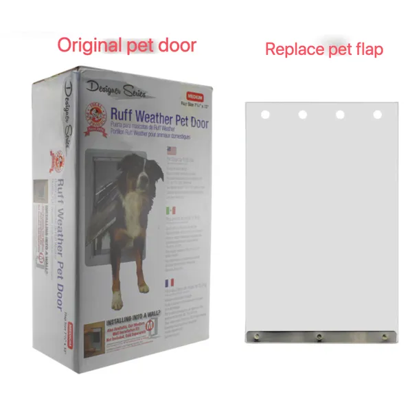 Clear Replacement Pet Door Panel for Designev Series – PVC Flap in Multiple Sizes