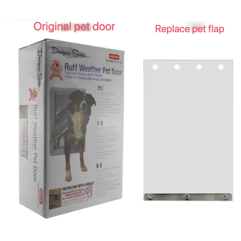 Clear Replacement Pet Door Panel for Designev Series – PVC Flap in Multiple Sizes