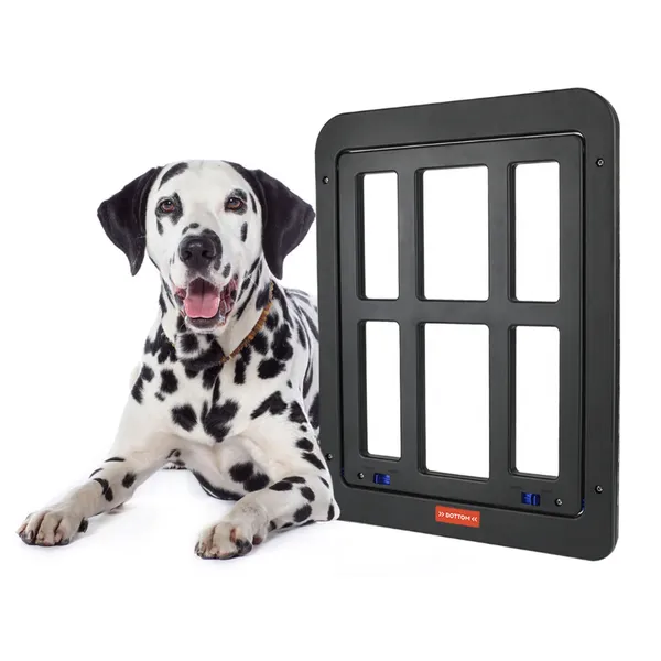 Rectangle Grid Plastic Cat Door for Windows | Durable & Aesthetic Pet Access
