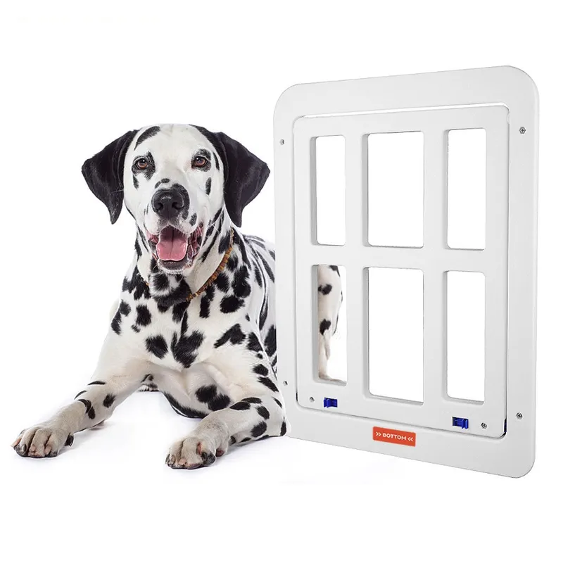 Rectangle Grid Plastic Cat Door for Windows | Durable & Aesthetic Pet Access