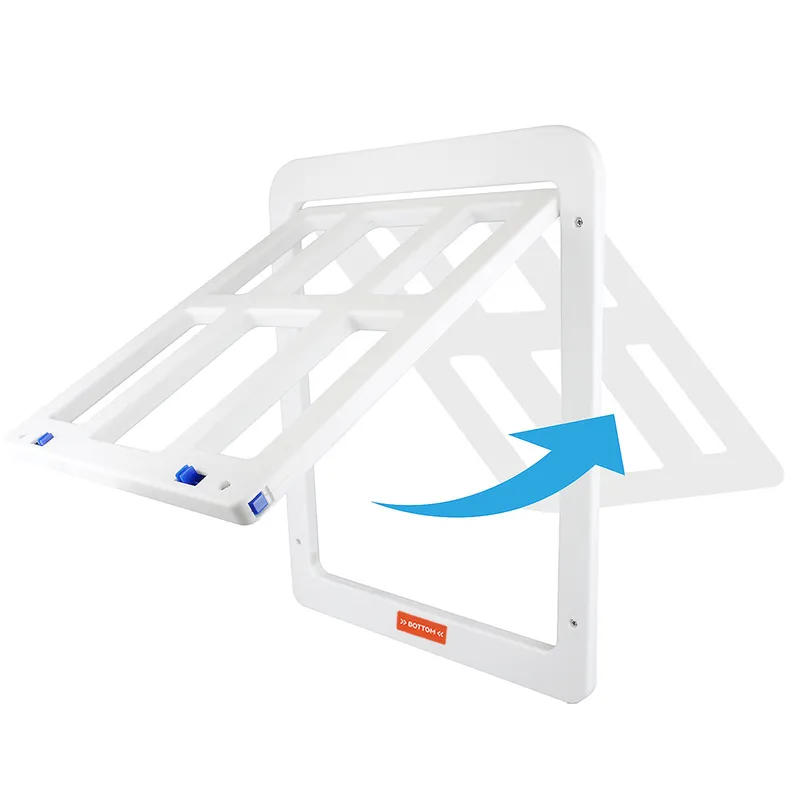 Rectangle Grid Plastic Cat Door for Windows | Durable & Aesthetic Pet Access