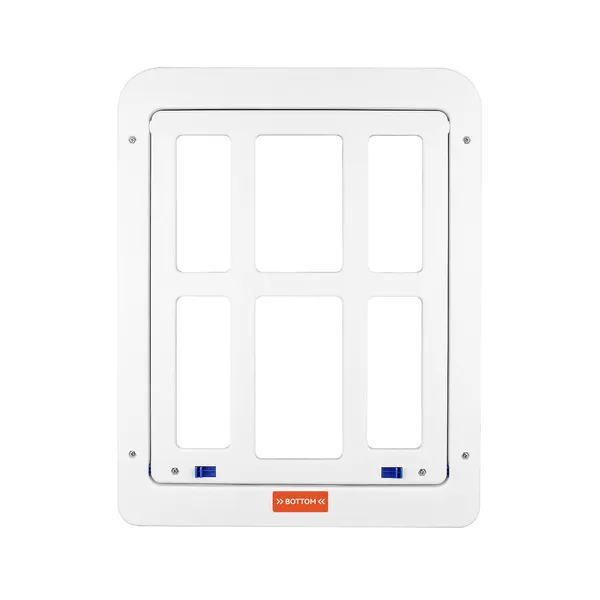 Rectangle Grid Plastic Cat Door for Windows | Durable & Aesthetic Pet Access