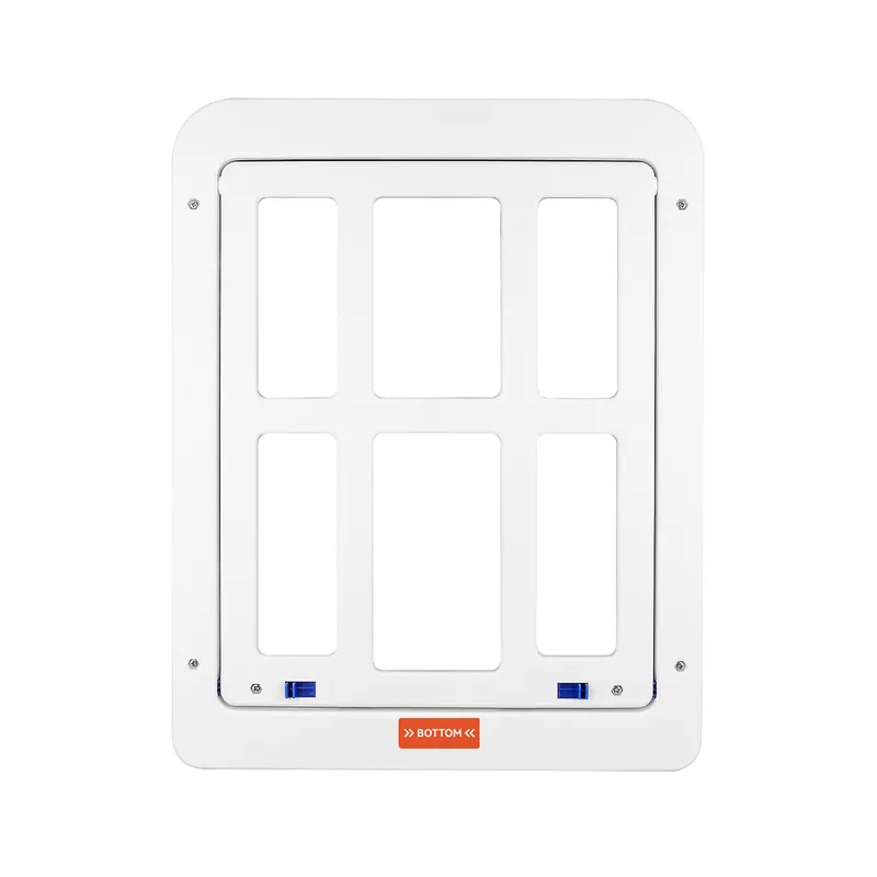 Rectangle Grid Plastic Cat Door for Windows | Durable & Aesthetic Pet Access