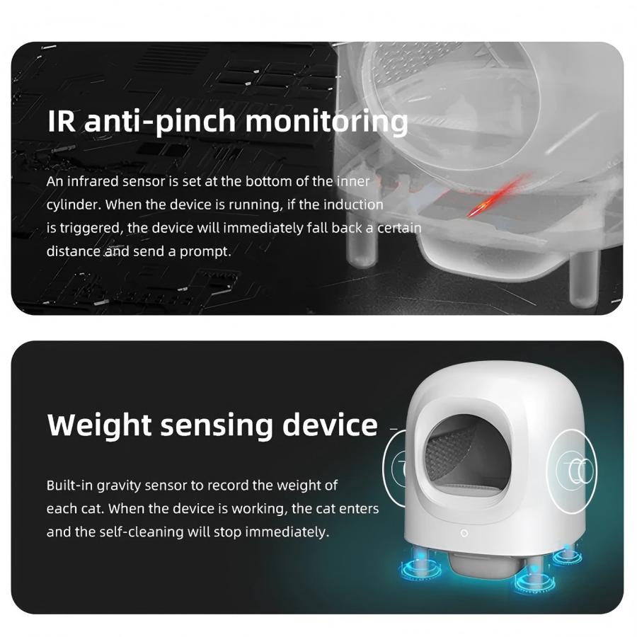 Automatic Self Cleaning Cat Litter Box