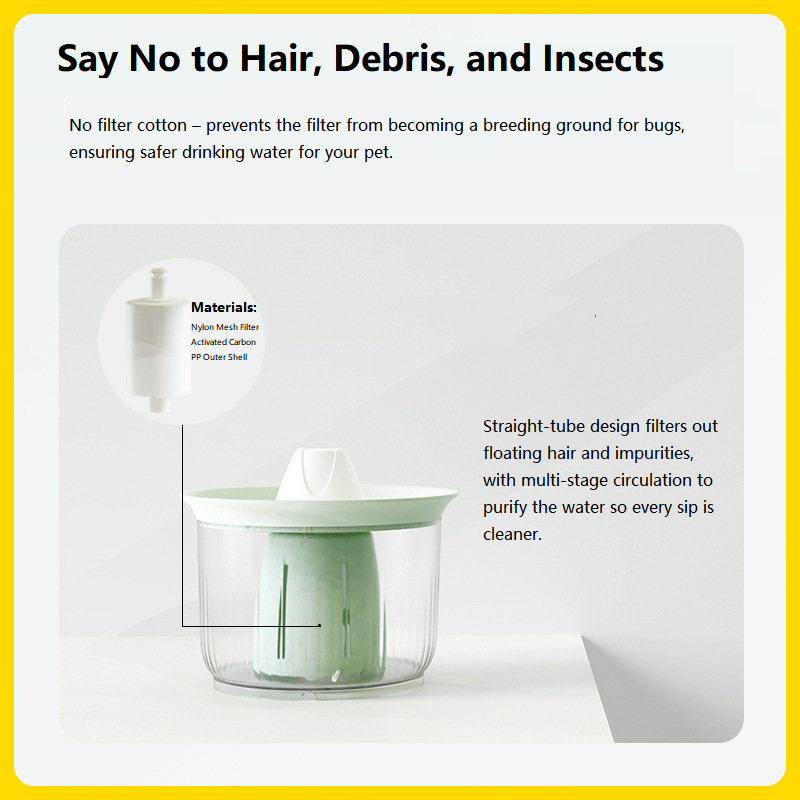 Fresh, Visible, Customizable  Keep your pets hydrated and healthy with the Petree Pet Water Fountain, designed for both style and functionality.