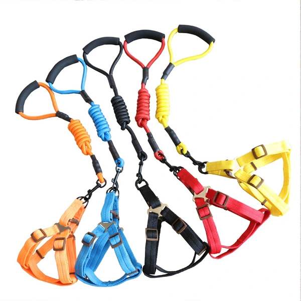 Nylon Dog Leash Rope Handle Round Rope Dog Harness Collar Pet Supply