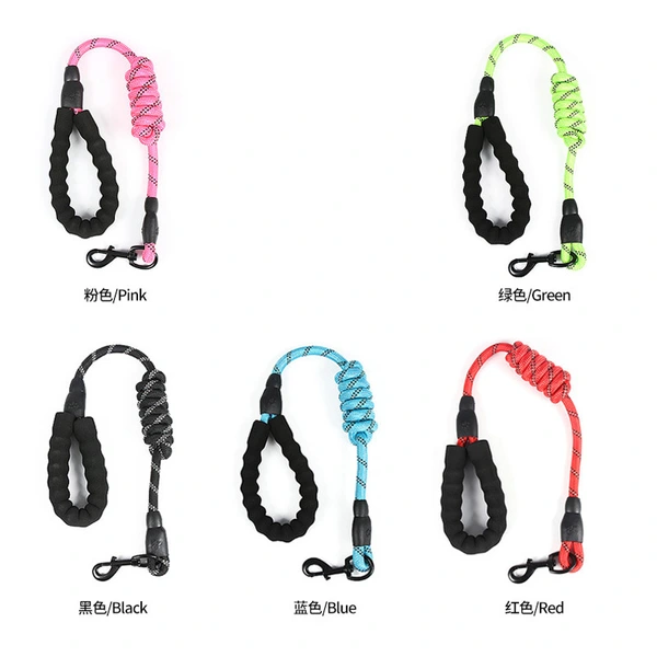 Nylon Dog Leash Rope Handle Round Rope Dog Harness Collar Pet Supply