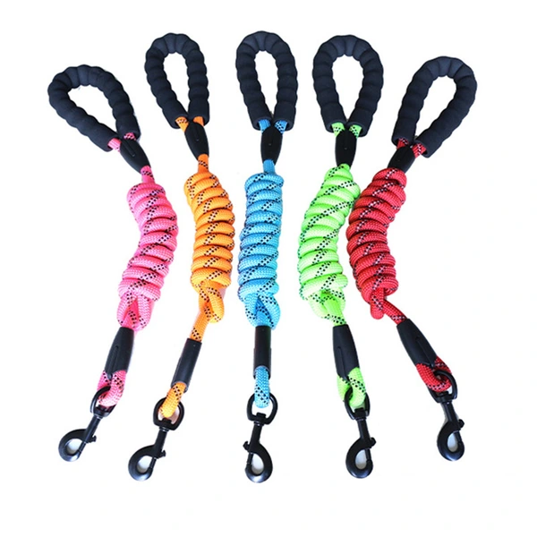 Nylon Dog Leash Rope Handle Round Rope Dog Harness Collar Pet Supply