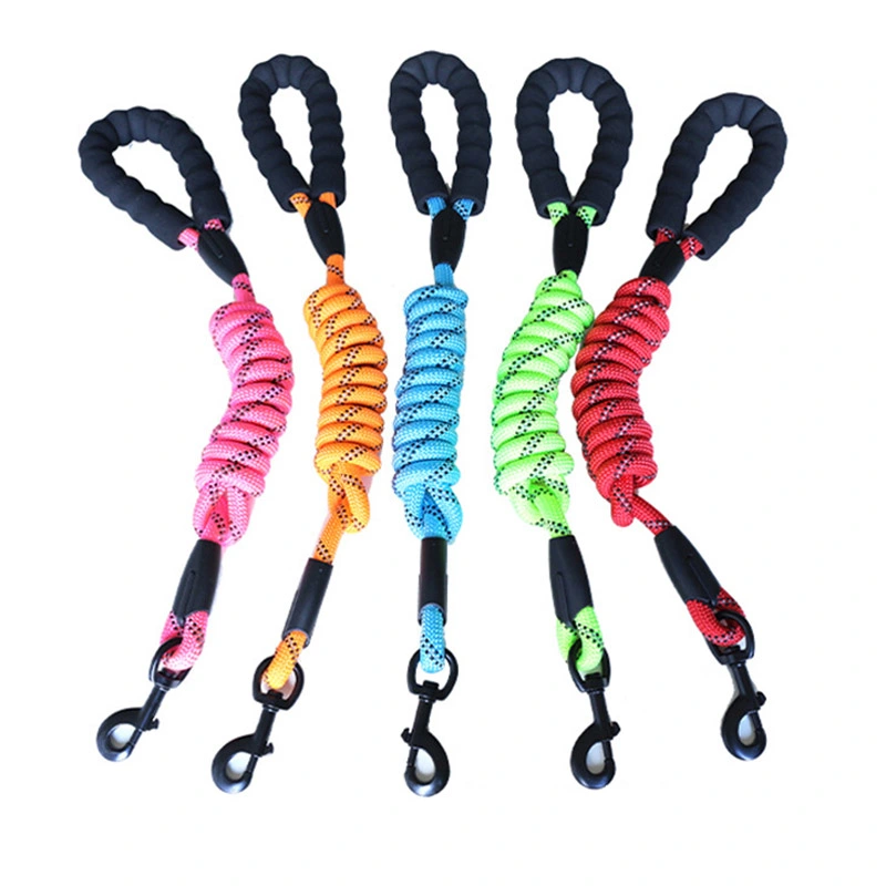 Nylon Dog Leash Rope Handle Round Rope Dog Harness Collar Pet Supply