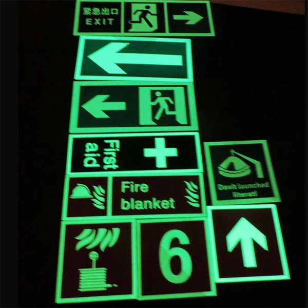 YADA Photoluminescent safety  signs