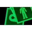 Glow in the dark  exit    signs 
