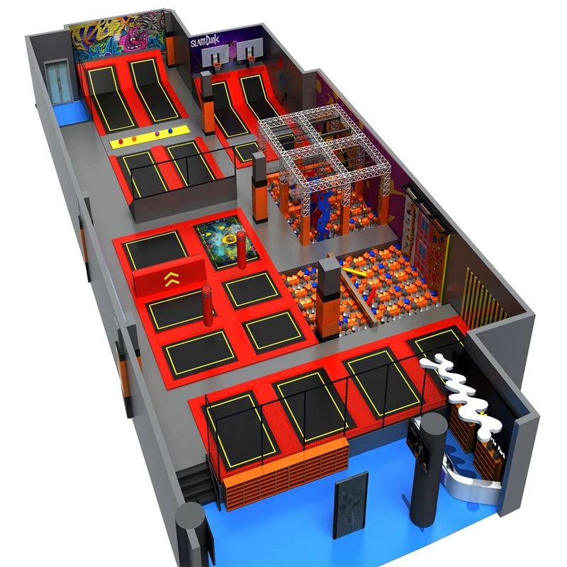 Fitness equipment commercial used outdoor trampolines for sale