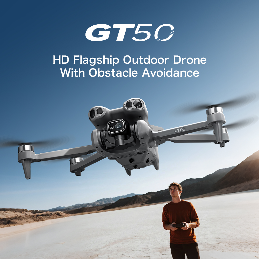 GT50 Pro Foldable Brushless Drone with 4.3