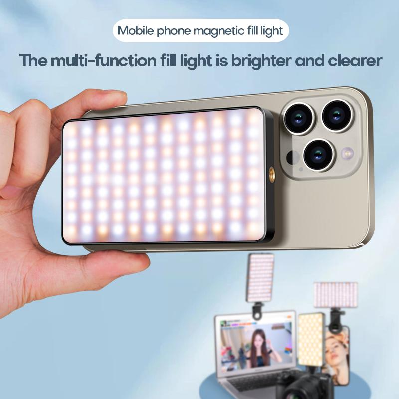 M19 Magnetic Fill Light: 2500-9000K Portable LED Camera Light