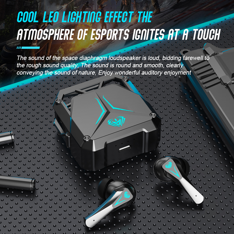 SP23 Dual Mode Earbuds – 0.06s Low Latency Gaming, HiFi Sound, Bluetooth 5.3 & RGB Lighting