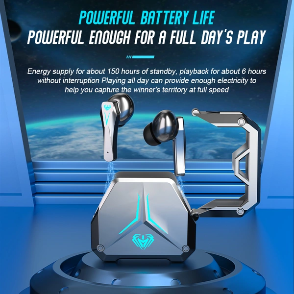 SP23 Dual Mode Earbuds – 0.06s Low Latency Gaming, HiFi Sound, Bluetooth 5.3 & RGB Lighting