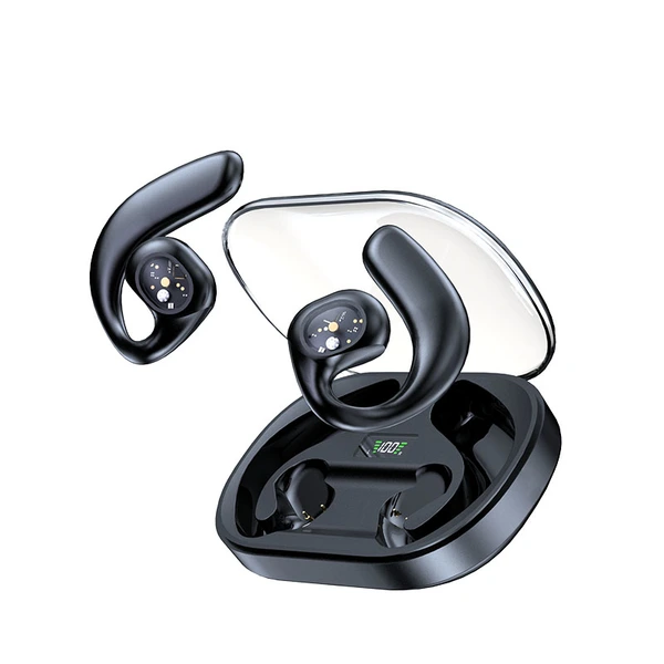 Y3 Fully Open-Ear Bluetooth Earphones – 68H Battery, 360° Space Audio, IPX5 Waterproof & Bluetooth 5.3