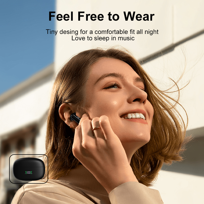 SP9X Ultra-Light True Wireless Earbuds – 13mm Driver, 30+H Battery, Bluetooth 5.3 & LED Display