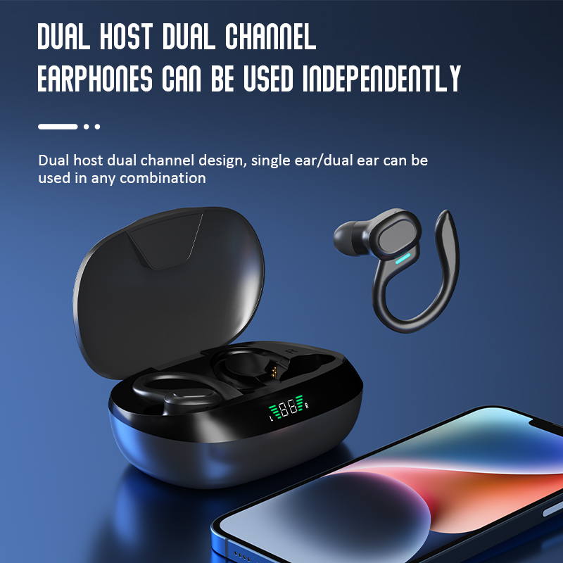 SP16 Bone Conduction Headphones – HiFi Sound, 32H Battery, IPX Sweatproof Bluetooth 5.3