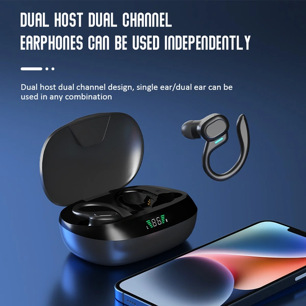 SP16 Bone Conduction Headphones – HiFi Sound, 32H Battery, IPX Sweatproof Bluetooth 5.3