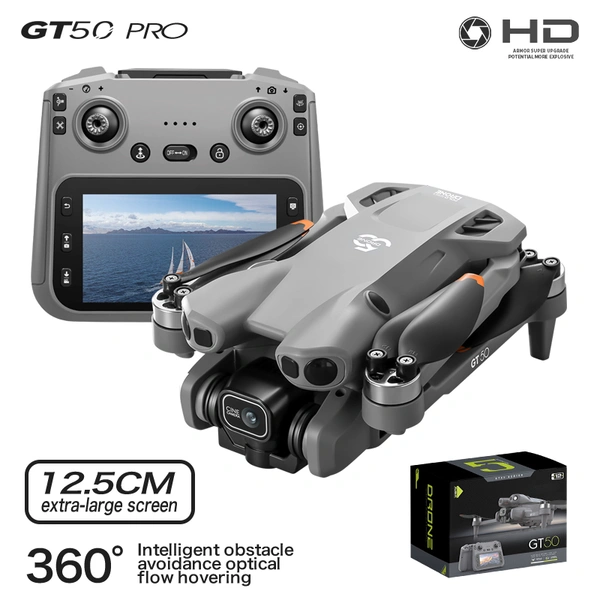 GT50 HD Flagship Drone with Obstacle Avoidance – Cinematic Aerial Photography, Portable Foldable Design