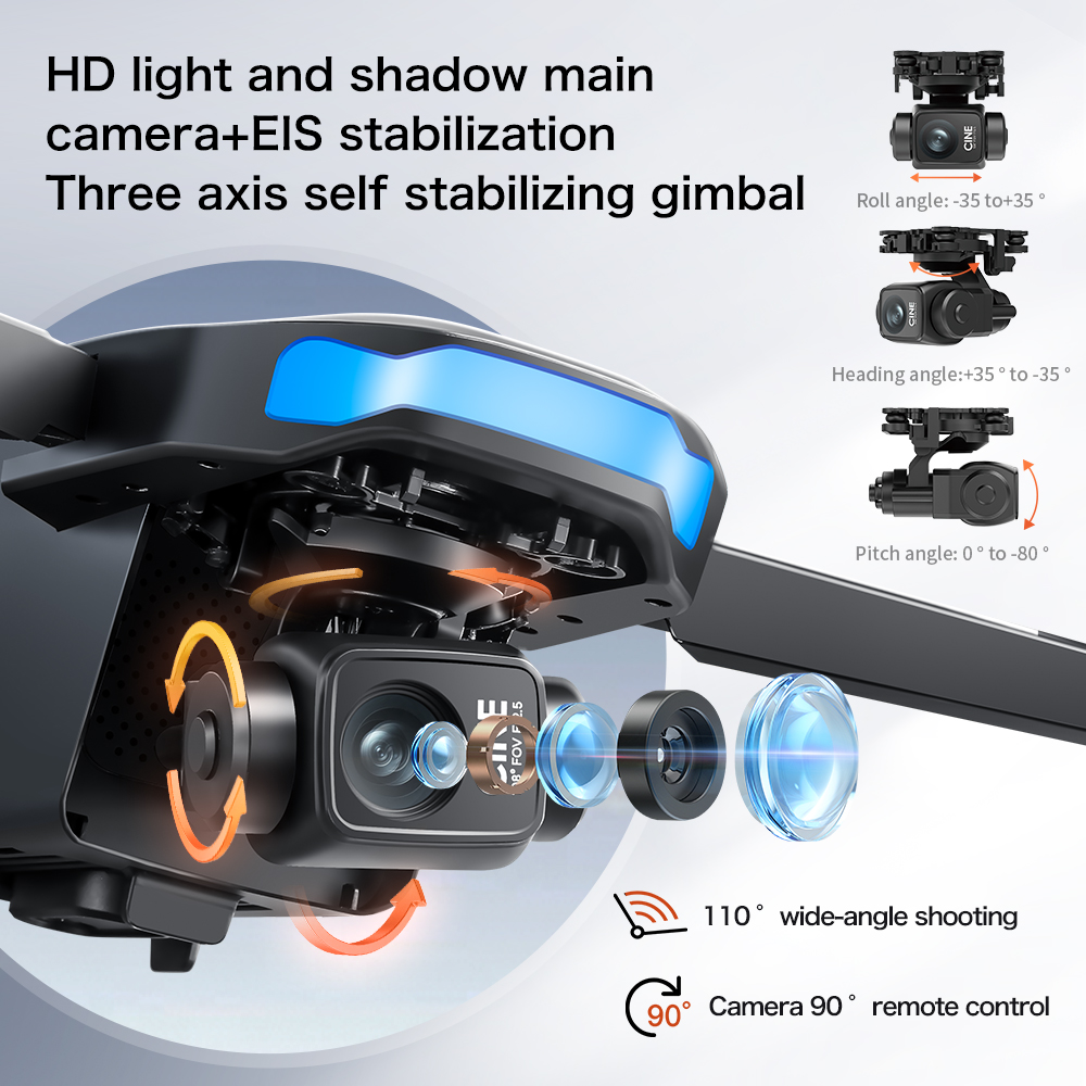 S-X1 GPS Brushless Drone with 3-Axis Gimbal & HD Screen – Stable Aerial Photography, Long Flight Time