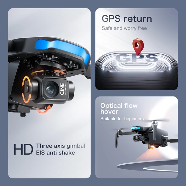 S-X1 GPS Brushless Drone with 3-Axis Gimbal & HD Screen – Stable Aerial Photography, Long Flight Time