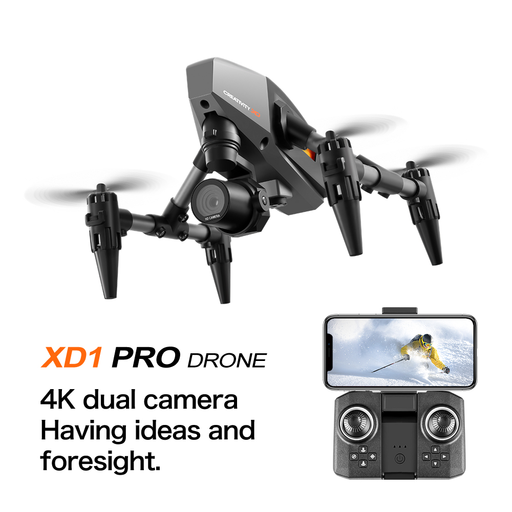 XD1 Mini Alloy Drone – HD Camera, GPS Positioning, Compact Portable Brushless Drone