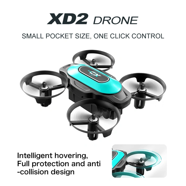 XD2 Mini Portable Drone – HD Camera, Stable Positioning, Beginner-Friendly Intelligent Modes