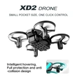 XD2 Mini Portable Drone – HD Camera, Stable Positioning, Beginner-Friendly Intelligent Modes